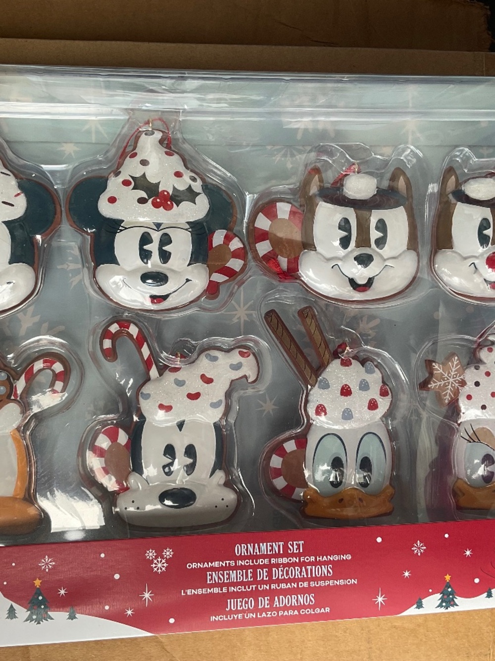 DISNEY ORNAMENT 8 PC. SET NWT